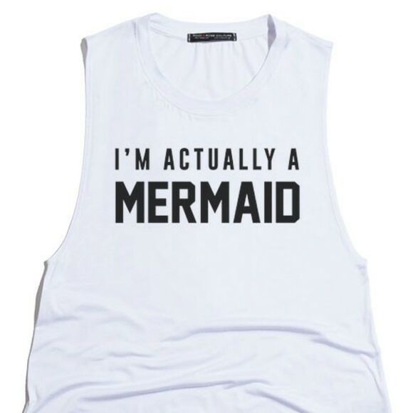 I'M ACTUALLY A MERMAID Tank Top - Picture 1 of 1